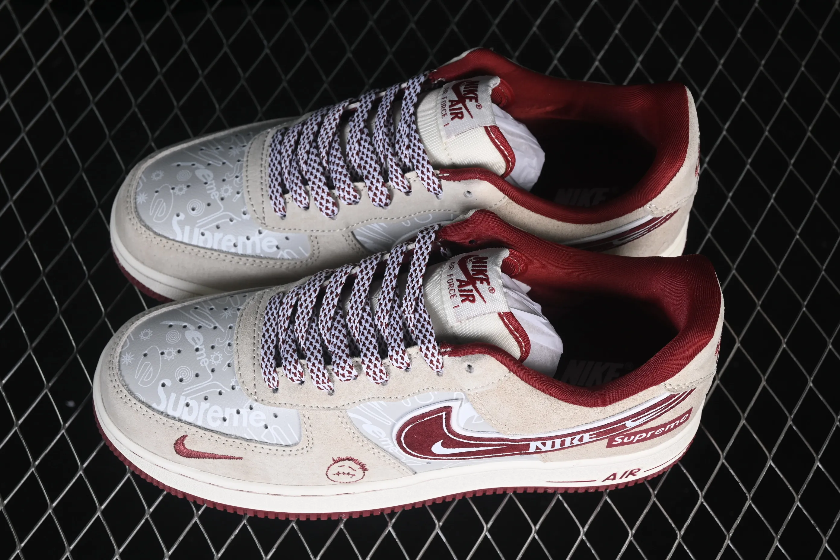 All Categories Nk Air Force 1 Air Force Series Nk Air Force 1 Low Air Force Low Nike Air Force 1'07 Low Light Rice Wine Red Air Force One Low Casual Shoes SS1979-012